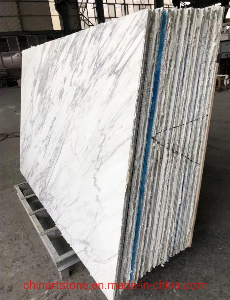 Luxury White Blue Green Stone Marble Composited with Aluminum Honeycomb in The Back for Wall and Floor Tile