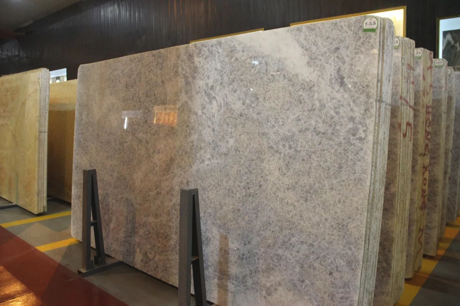 Mármore de pedra de quartzito azul natural de luxo para laje e azulejo de parede de TV