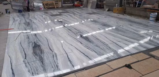 Mármore Azul Aris com Padrões Especiais