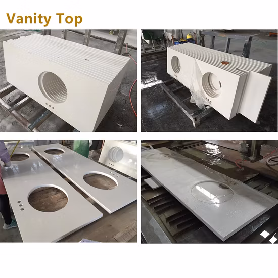 Mármore artificial preto semelhante com pedra de quartzo projetada