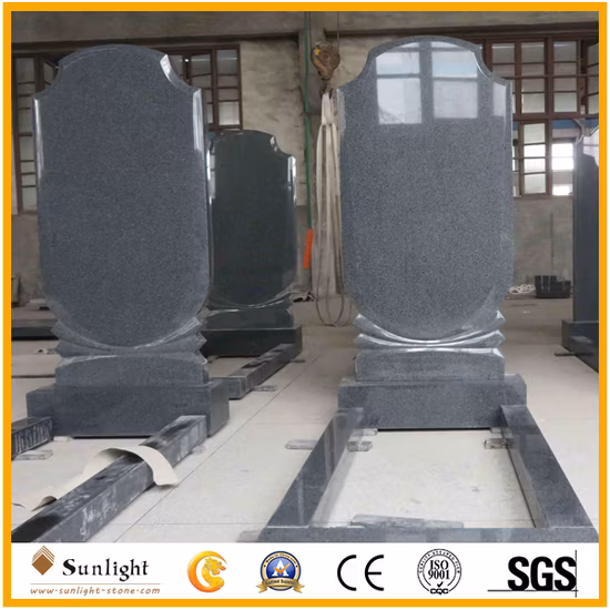 Fotografia do século russo barato cinza escuro G654 granito Europa para fábricas de lápides