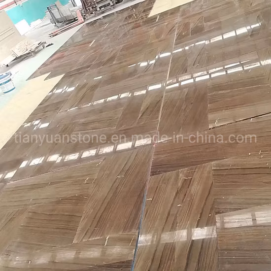 Pedra de madeira Obama Mármore preto para lajes/paredes/pisos/tampos com veios/corte transversal